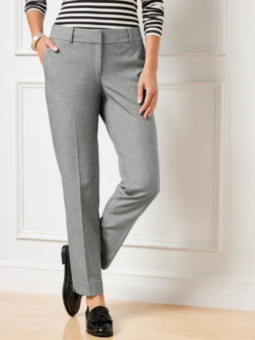 NWOT Talbots Hampshire Pants Grey size 4